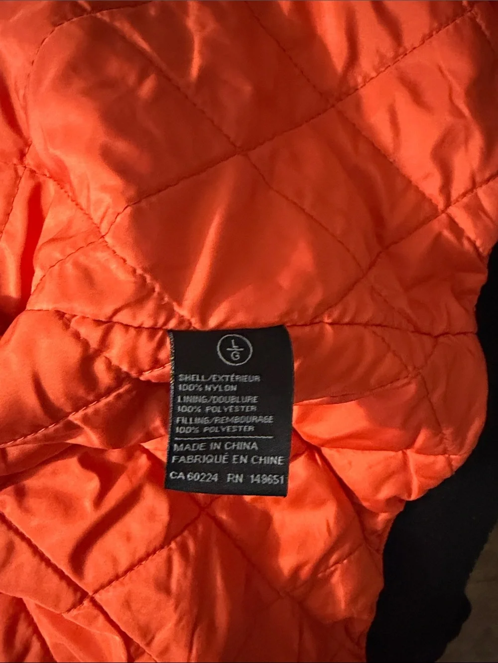 Buffalo Men's Black Bomber Jacket with Orange Lining